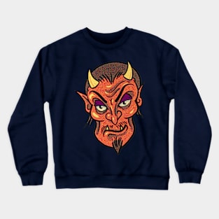 Retro vintage devil satan Crewneck Sweatshirt